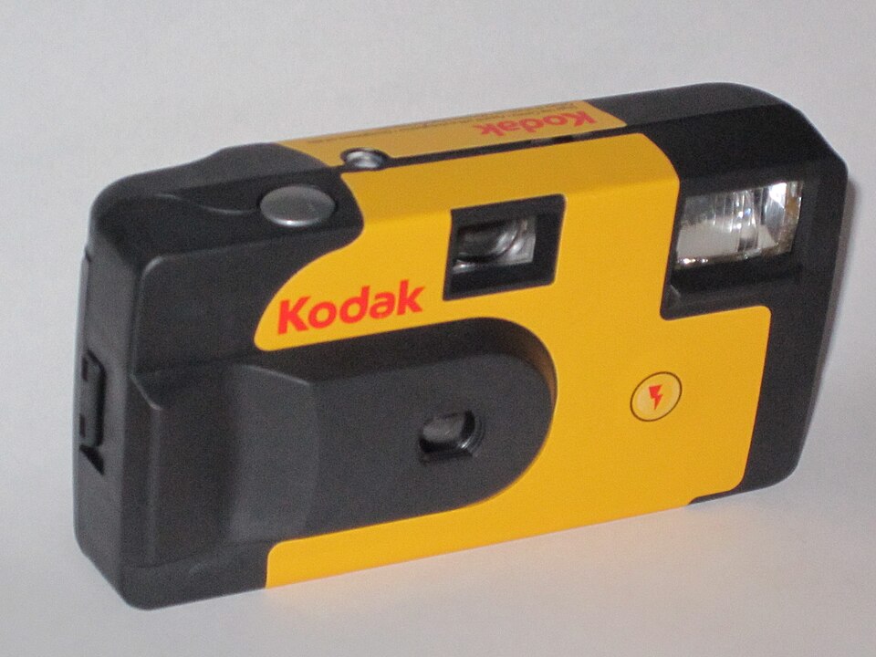 A Kodak disposable camera